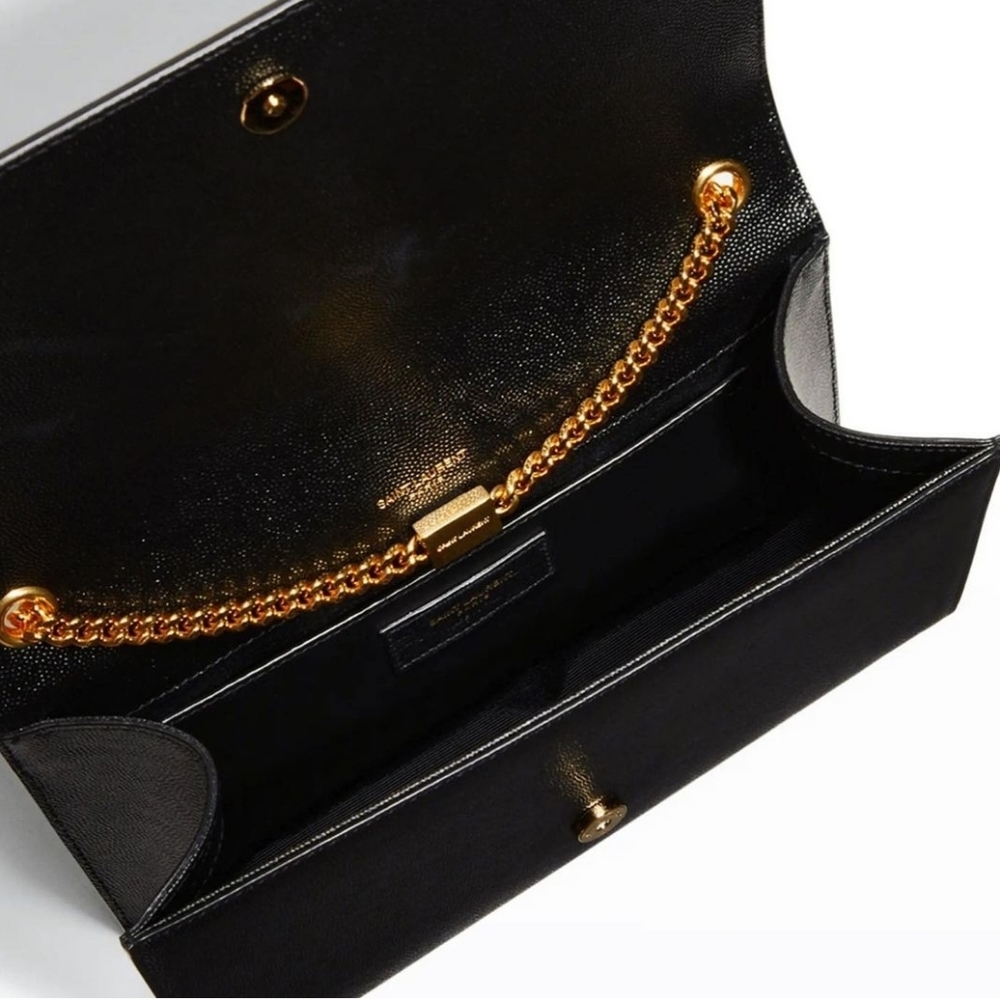 MSRP $2,600 YSL Saint Laurent Kate Grain de Poudre Shoulder/Crossbody - Picture 4 of 16